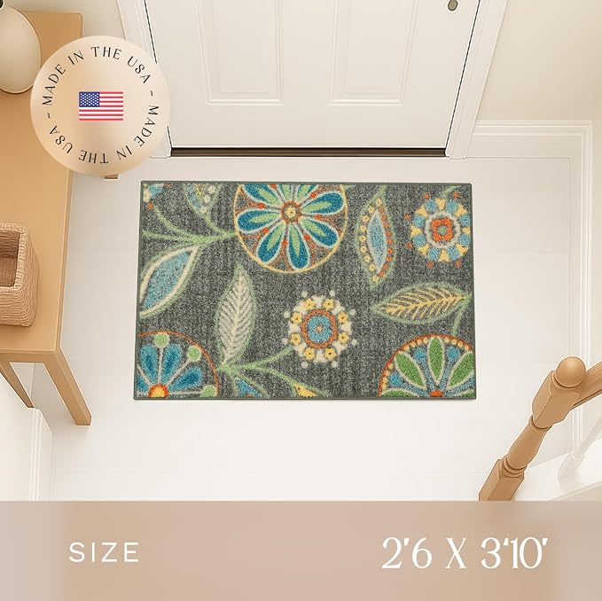 Maples Rugs Reggie Floral Kitchen Rug