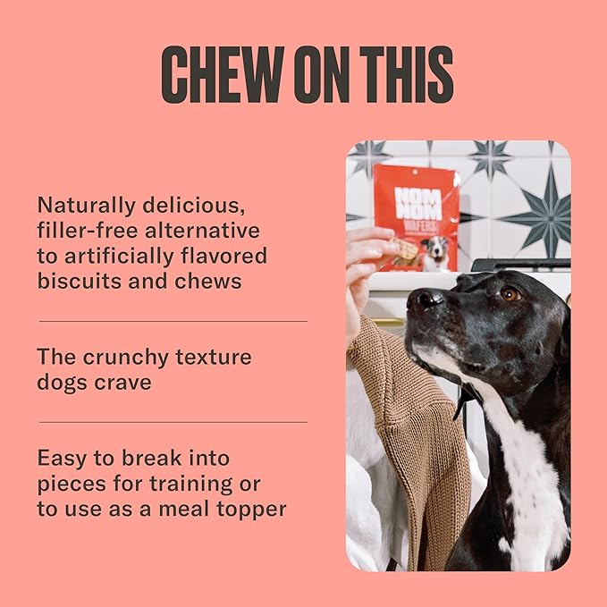 NOMNOMNOW Chicken & Cranberry Flavored Treats - Dog Snacks for Training, Rewards, and Mealtime Toppers - No Artificial Flavors or Colors - Prepared in the USA for Dogs 7oz