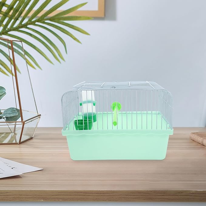 Kisangel Portable Bird Cage Water Dispenser and Food Box Spacious Travel Carrier for Parrots and Birds Lightweight Design for and Outdoor Adventures