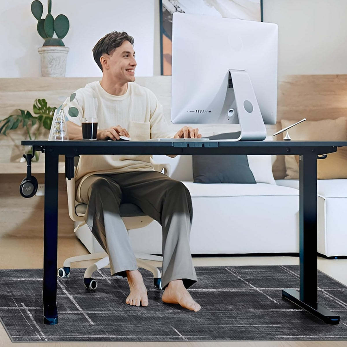 Office Chair Mat for Hardwood Floor&Tile Floor,48"X 60"