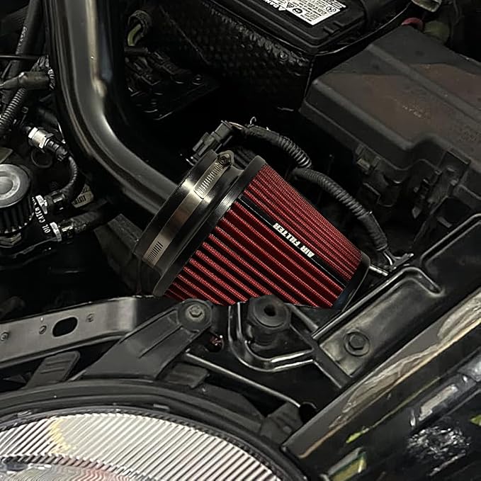 3" 3.5" 4" Inlet Car Replacement Cold Air Intake Filter 76mm 89mm 102mm 3 Sizes