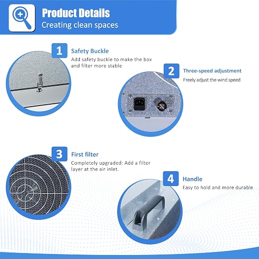 FFU HEPA H14-Filter Laminar Flow Hood Updated FanFilter Unit（Include HEPA