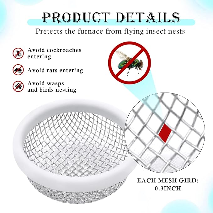 SVNR Stainless Steel Mesh Bug Screen