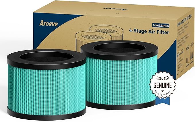 AROEVE MK01 & MK06 Air Filter Replacement 4-in-1 Air Filter