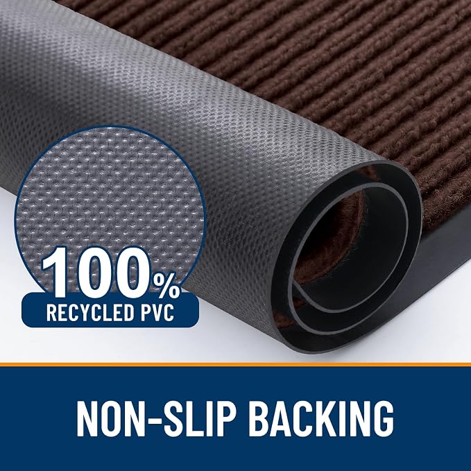 OLANLY Front Door Mat Indoor Outdoor Entrance, Waterproof Heavy Duty Doormat