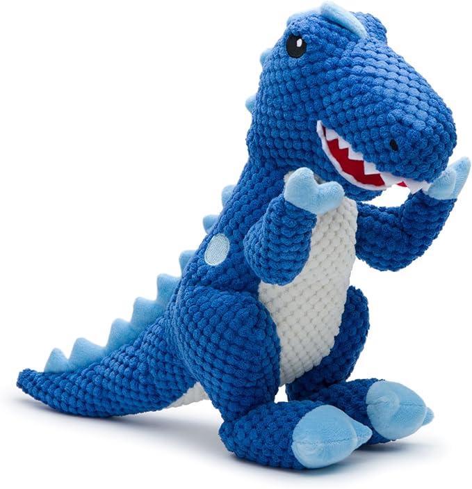 fabdog Floppies Plush Dog Toy - Cute & Durable Squeaky Dog Toys - Best Squeak Toy for Puppies and All Breeds | Ideal Pet Gift| Large T-Rex