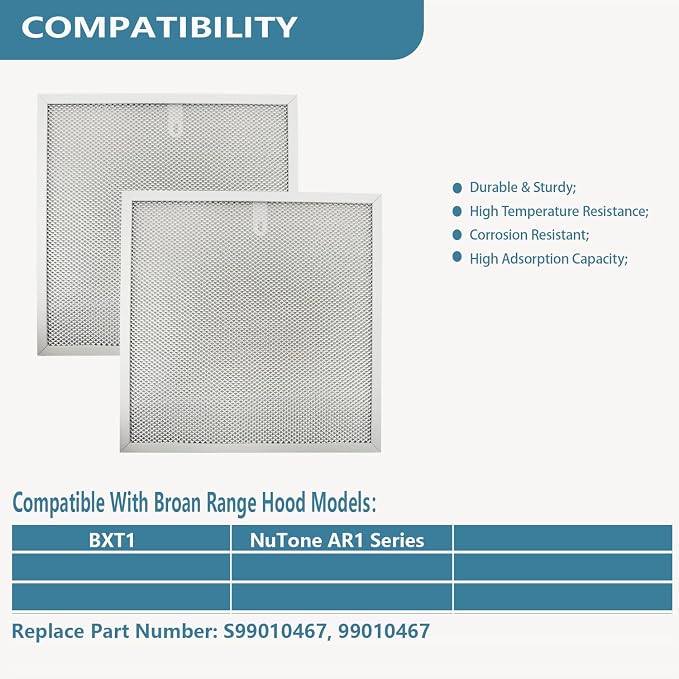 S99010467 Range Hood Filter 11.5" x 11.5" Replacement