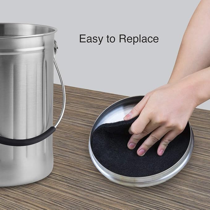 12 Pieces Activated Carbon Compost Bin Filters