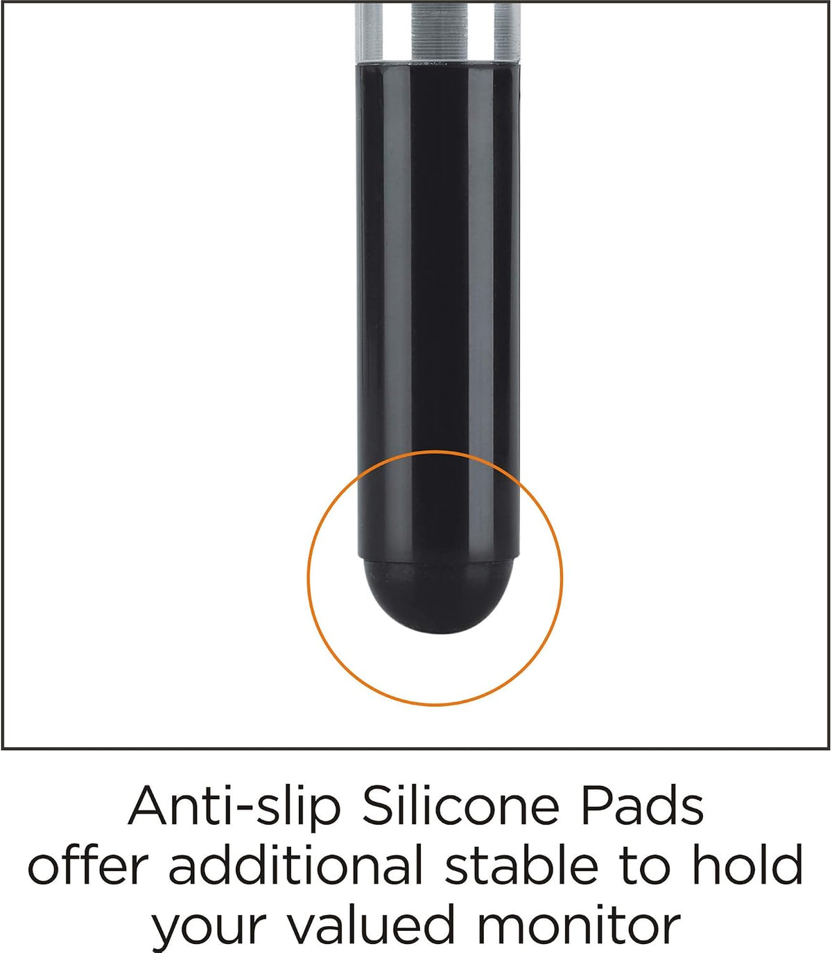 Lorell 4-Leg Single Shelf Glass Monitor Stand