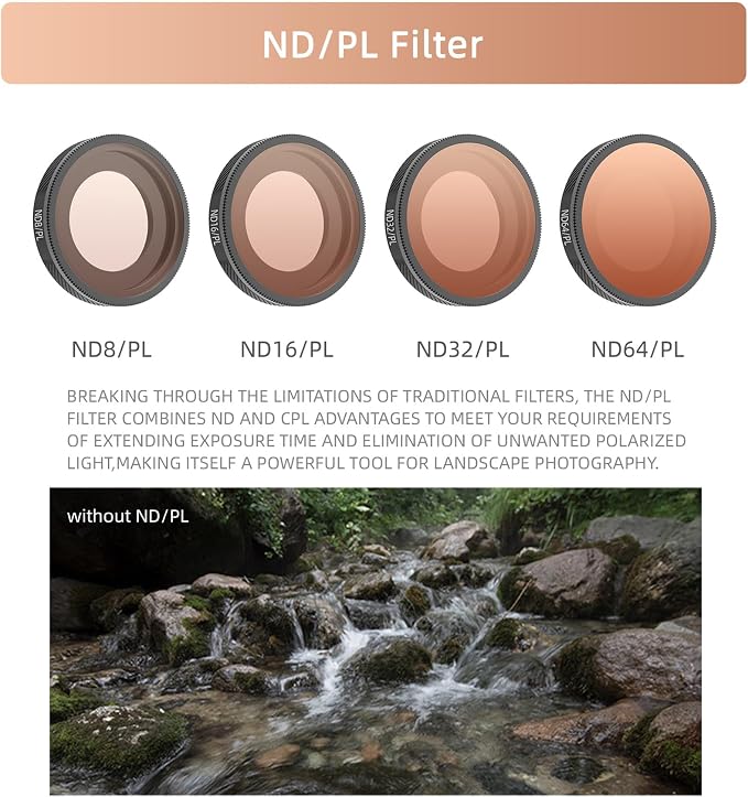 ND32/PL Filter Compatible with Insta362 GO Ultra Camera ND Lens Filter