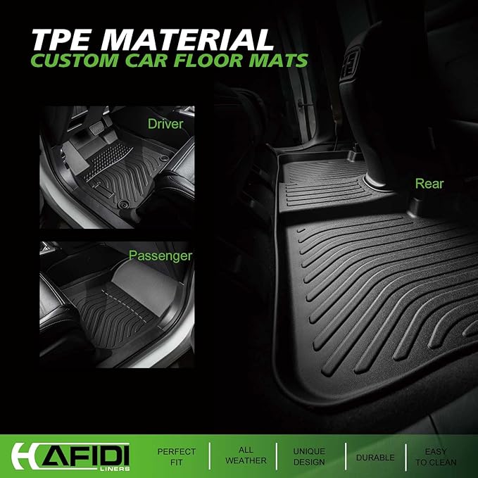 HAFIDI® Floor Mats & Cargo Liner Set Fit for 2018-2023 Subaru Crosstrek & 2017-2023 Impreza (Not Hybrid Models) All Weather Protection TPE Car Full Set Floor Liners Custom Accessories - Black
