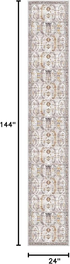 Madane Hallway Runner Rug 2x12, Extra Long Washable Runner Rugs