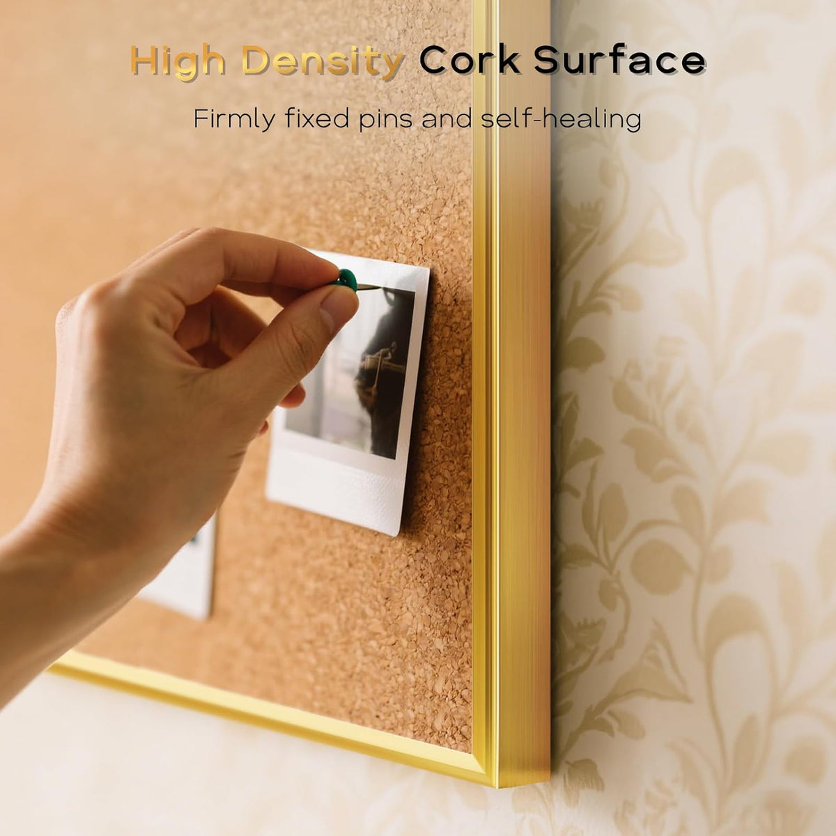 Magnetic Dry Erase White Board & Cork Board Combo, 24"x18", Wall Mounted