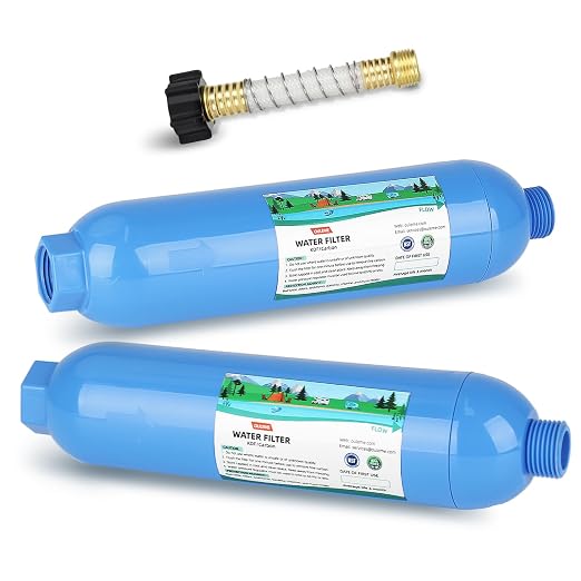 OULEME RV Water Filter, Inline Water Hose Filter