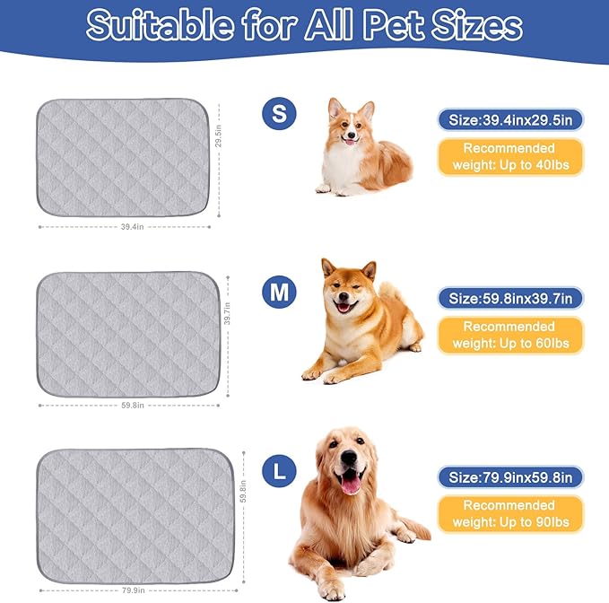Premium Dog Cooling Blanket,Ultra-Soft & Lightweight Reversible Throw for Dogs,Washable Pet Throw Blanket with Q-MAX>0.4 for Summer,Couch Protector & Dog Bed Cover & Reusable & Built-in Strap 60x80