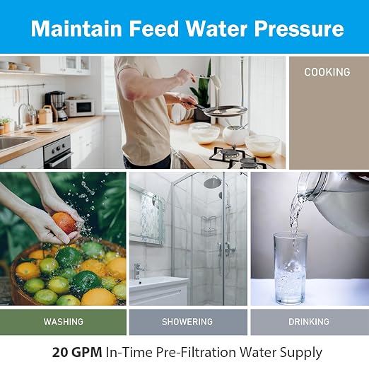 Frizzlife 40 & 100 Micron Spin Down Sediment Water Filter