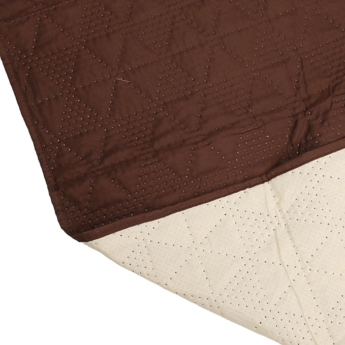 Defensive Dog Bed Cover | Secure Washable Pet Blanket for Sofa/Couch/Furniture | Brown Layer for Dogs & Cats (52x82inch)