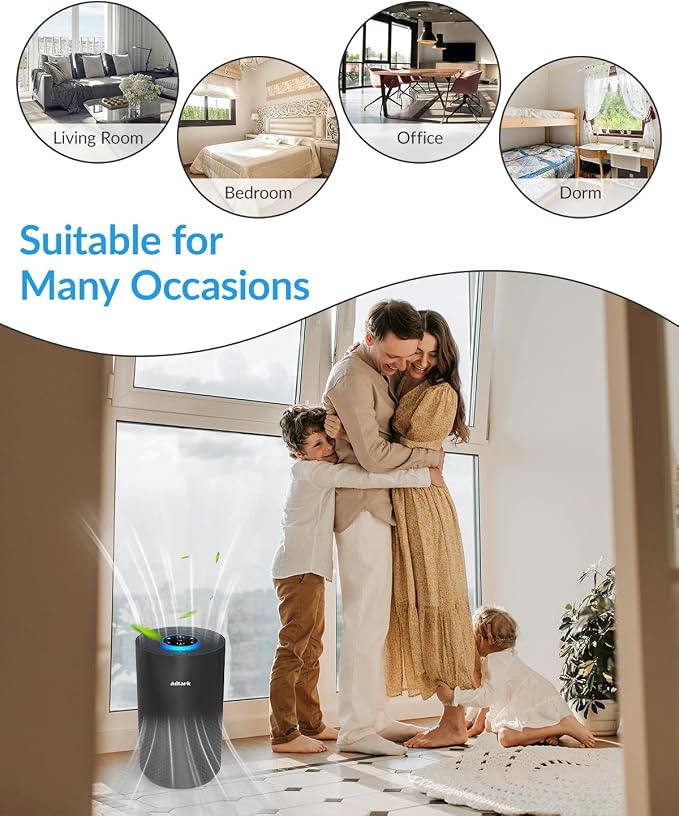 Air Purifiers for Home Bedroom, ADTARK Air Cleaner