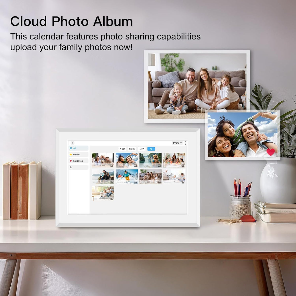 Fotocube 10.1" Digital Calendar Wall Planner Chore Charts and To Do List