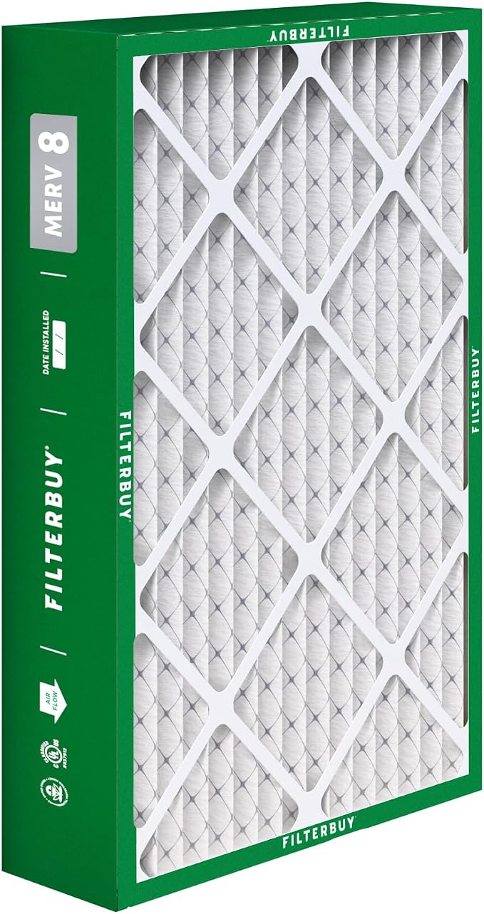 Filterbuy 15.75x27.63x3.50 Air Filter MERV 8 Essential Dust & Allergy Defense
