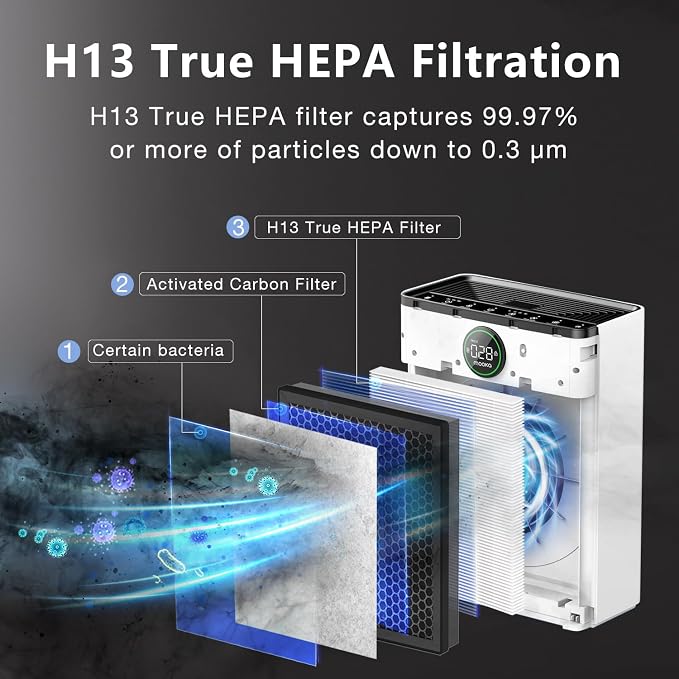2 Pack PR1 Replacement Filter, Compatible