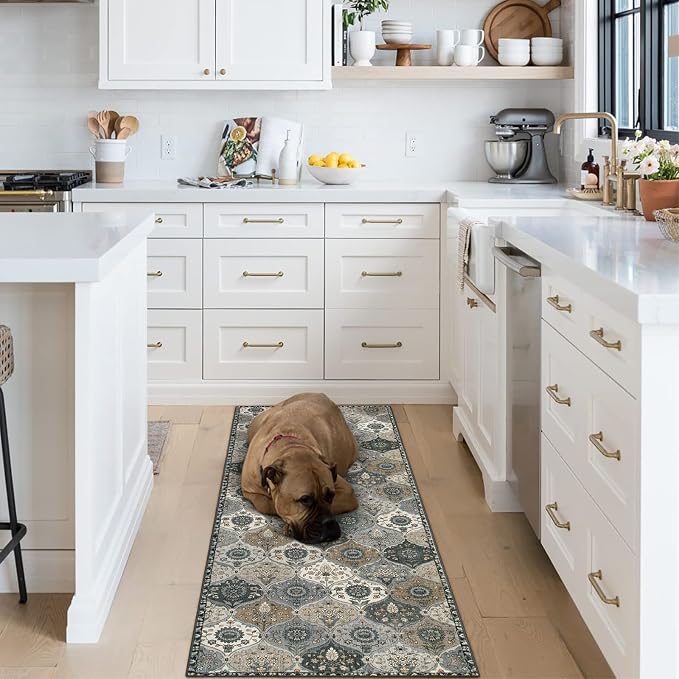 Lahome Moroccan Trellis Washable Runner Rug, 2x6 Runners