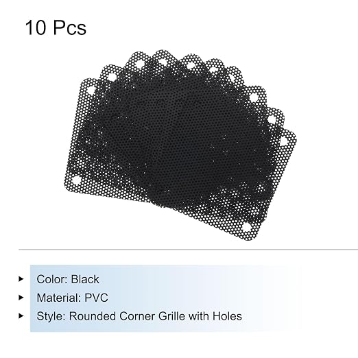 MECCANIXITY 10PCS PC Dust Filter, 50mmx50mm PVC Computer Case Cooler Dustproof