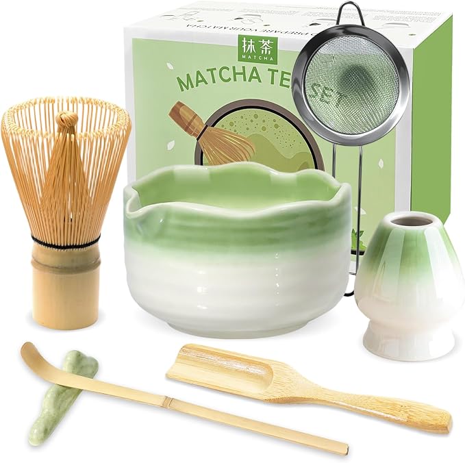 JBER Matcha Set, Whisk 100 Prongs, Sifter