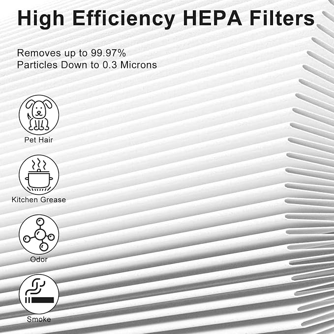 2 Pack MK01 MK06 Air Filter Replacement Compatible