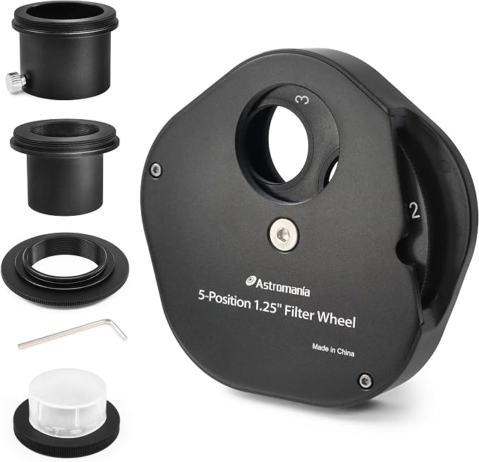 Astromania Filter Wheel for Telescope, Filter Drawer Compatible