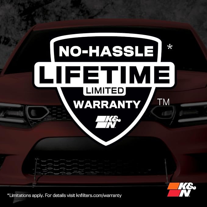 K&N High-Flow Original Lifetime Engine Air Filter: Increase Power: Premium