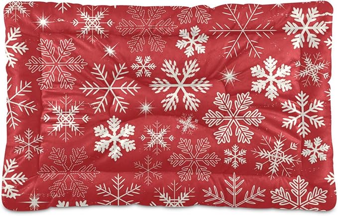 Pet Bed Snowflake Dog Bed Mat Absorbing Non Slip Pad Pet Sleeping Mat for Small, Medium, and Large Dogs Puppy Cat 36 in x 24 in