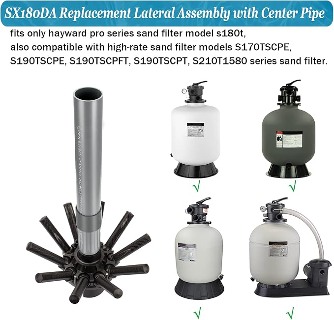 SX180DA Pool Filter Replacement Parts Lateral Assembly
