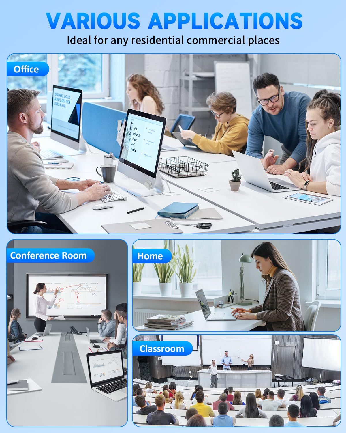 in Wall Cable Management Kit for TV, Recessed Outlet with USB, TV Cable Hider Wall Kit, Wall Cable Management for Low Voltage, TV Cord Hider for Wall Mounted TV, White