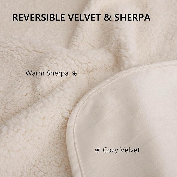 Waterproof Dog Blanket for Small Dog, Leak Proof Pet Couch Sherpa Throw Blankets for Cat, Reversible Sofa Bed Protector Machine Washable-25 x35,Beige