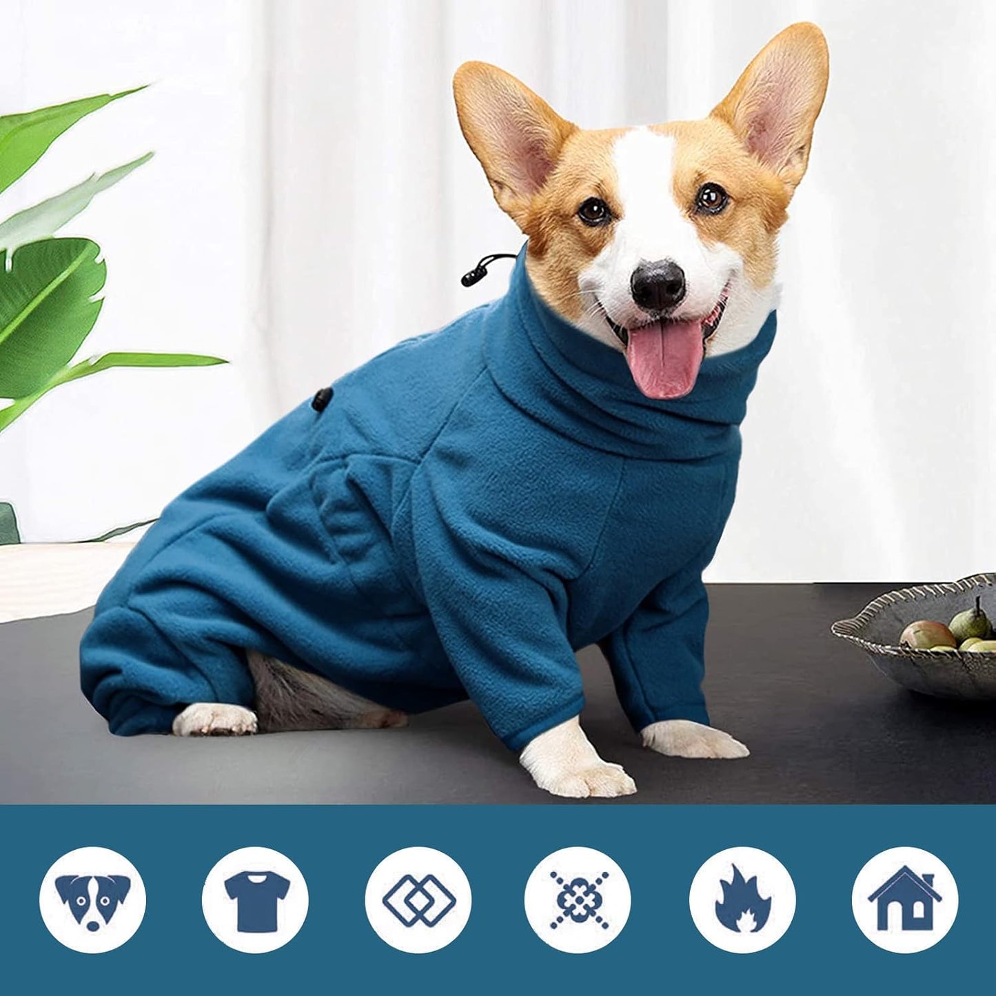 ROZKITCH Doberman Sweater for Dogs, Pet Windproof Warm Cold Weather Jacket Vest Cozy Jumpsuit Apparel Outfit Clothes for Small Medium Large Dog Walking Sleep 2XL