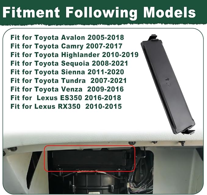 AC Cabin Air Filter Plate Cover Door Panel Fit