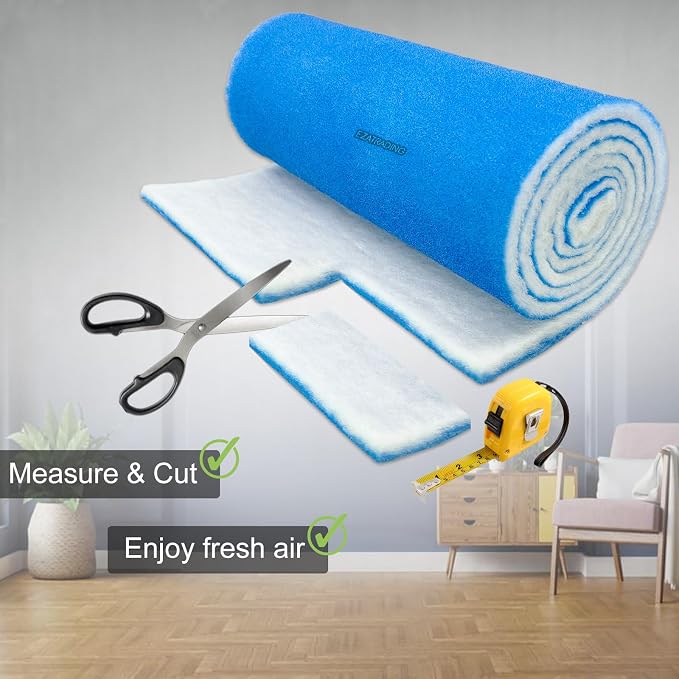 Premium Air Vent Polyester Filter Roll MERV 8 HVAC Furnace Filters Cut to Fit