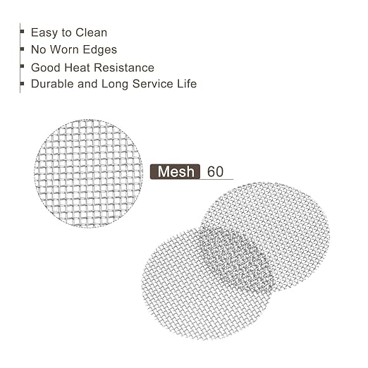 MECCANIXITY Pipe Screen Stainless Steel Screens, 19/32 Inch Diameter