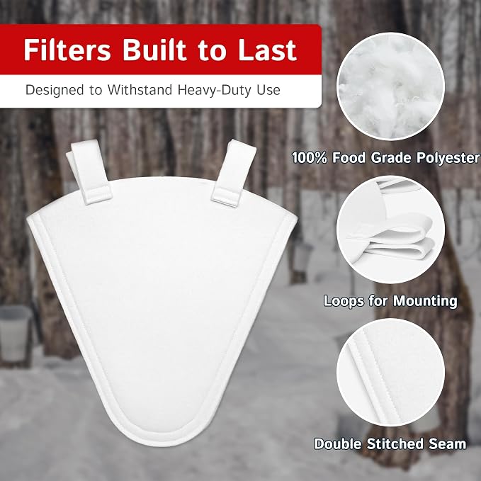The Felt Store Synthetic Maple Syrup Filter Cone – Reusable Heavy-Duty