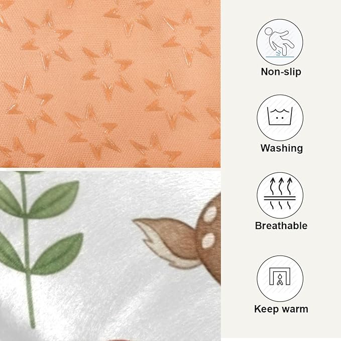 Emelivor Cute Animals Dog Cat Bed Washable Crate Pet Bed Anti-Slip Comfortable Puppy Kennel Bed for Large Medium Small Dogs Cat, 24x18in