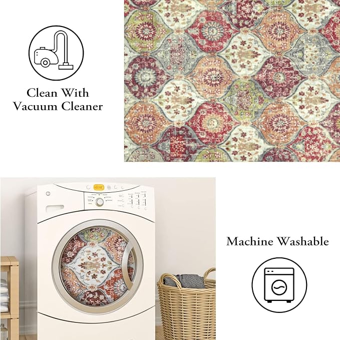 Lahome Washable Entryway Rug, 2x4 Kitchen Rugs