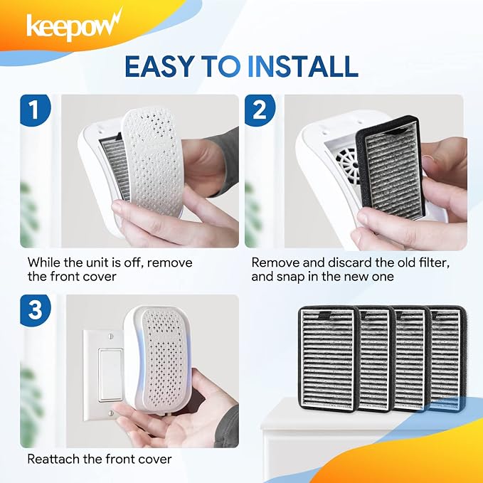 KEEPOW DSTx HEPA +Carbon Filters Replacement Compatible
