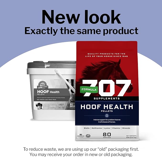 Formula 707 Hoof Health Equine Supplement, 10 lb Bag - 160 Servings – Biotin, Amino Acids, and Minerals to Improve and Support Healthy Horse Hooves