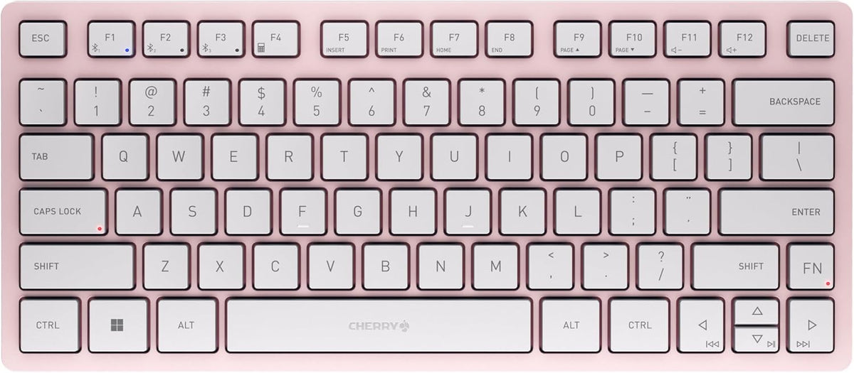Cherry KW 7100 MINI BT Compact Wireless Keyboard, Cherry Blossom