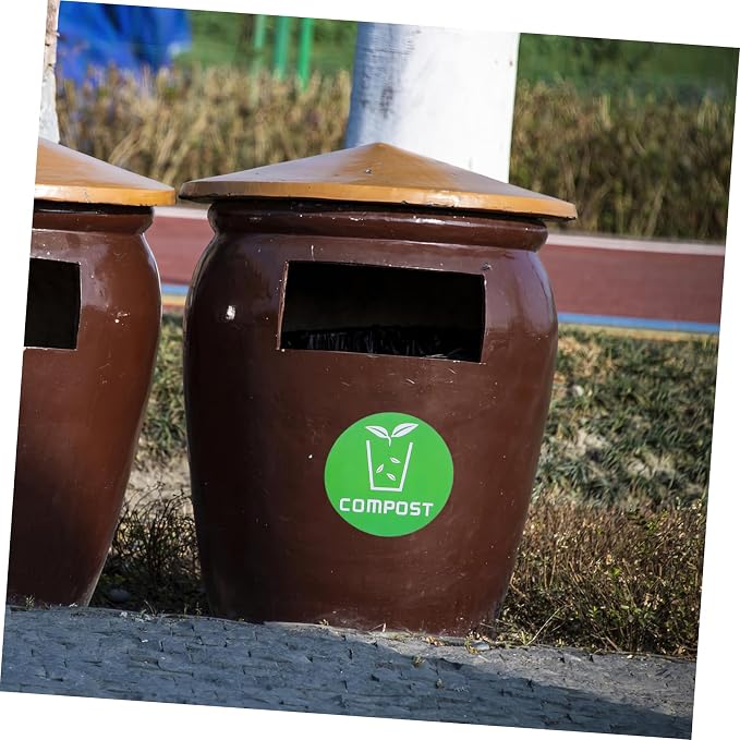 6pcs Decorative Waste Sorting Stickers