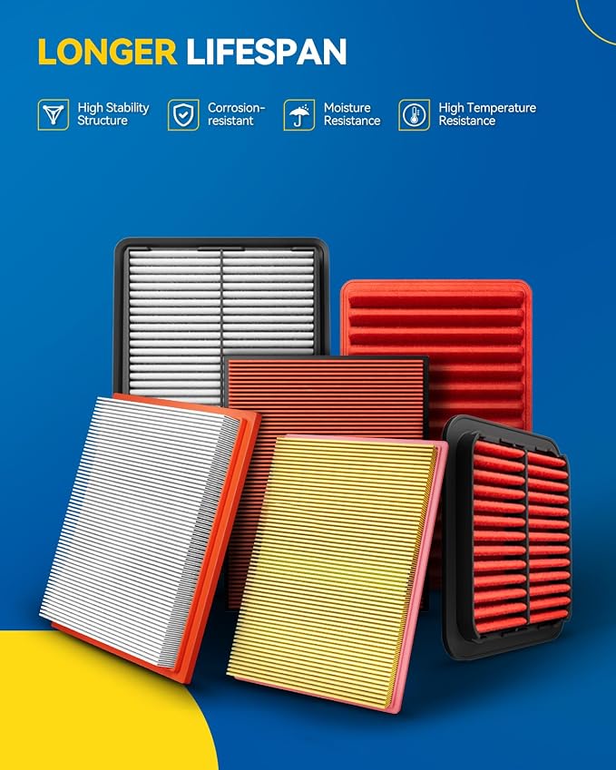 PHILTOP Engine Air Filter, CA11946 2PCS Compatible