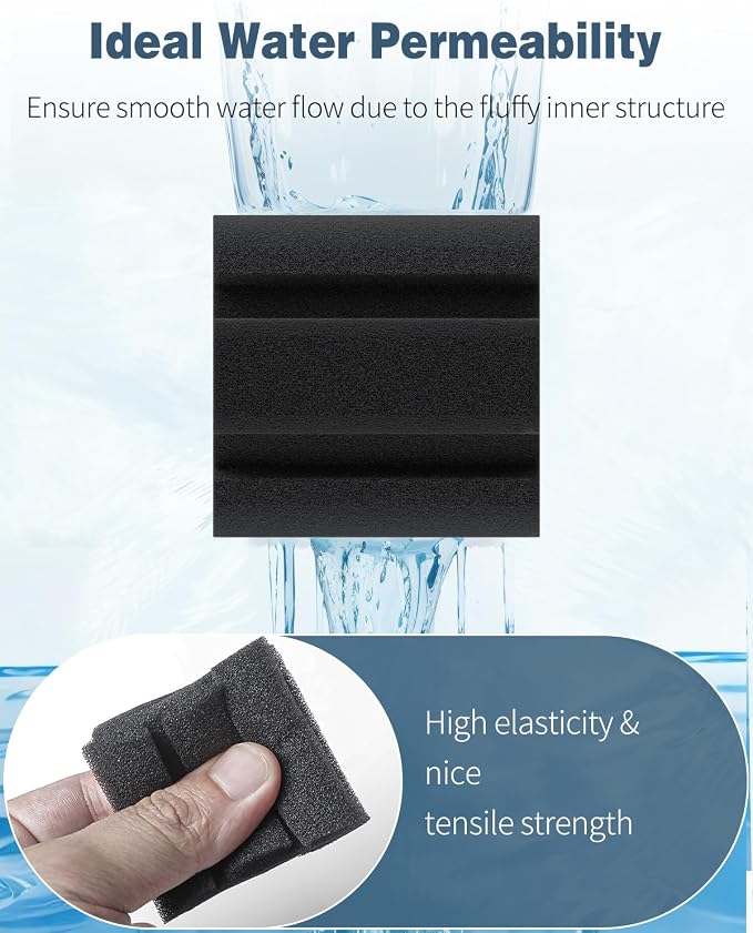 Pawfly 6 Pack Replacement Filter Sponges Aquarium Nano Bio Sponge Filter