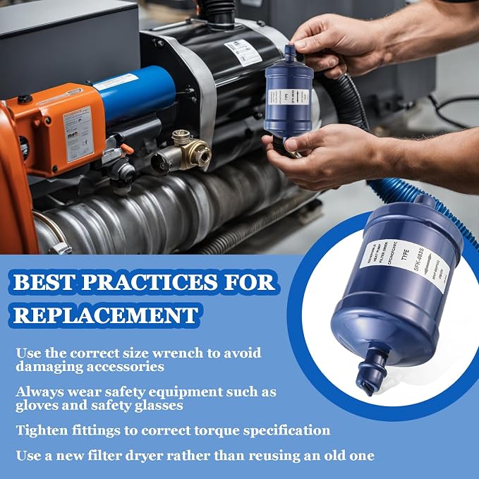 BOJACK Refrigerant Filter Drier Bi-Flow Liquid Line SFK-083S 3/8" Sweat Filter