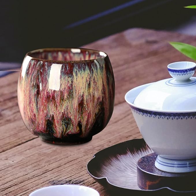 3X Ceramic Mug Tea Set Cups Chinese Cup Coffee Cup Handmade Handleless Ceramics